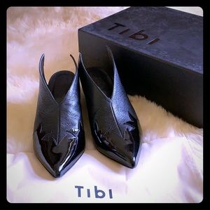 Tibi leather mules